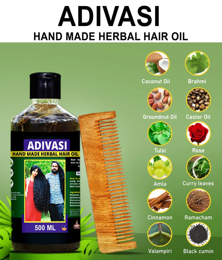 Adivasi Neelgiri Herbal Hair Oil 125ML (Pack of 2)